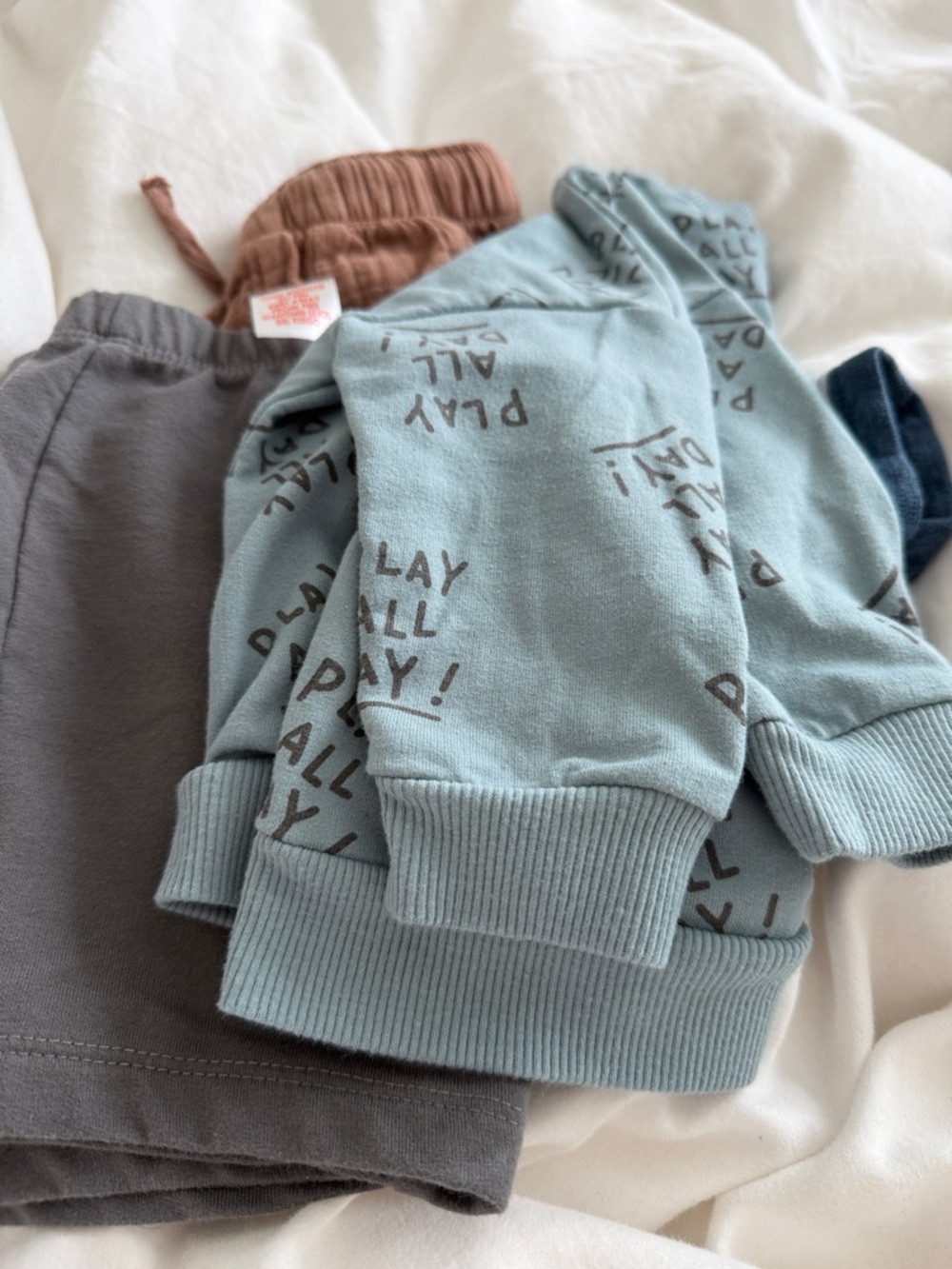 Kids Play-All-Day Sweatpants and Joggers - Blue, Gray, Rust